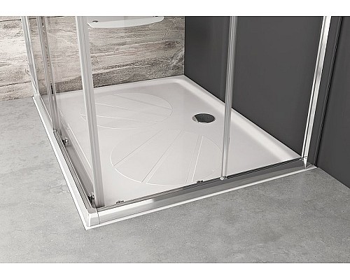 Душевой поддон из искусственного камня Ravak Gigant Pro 100x90 XA03A701010 Белый