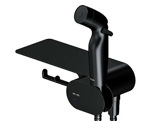 Гигиенический душ со смесителем AM.PM Like F0202622 Черный матовый