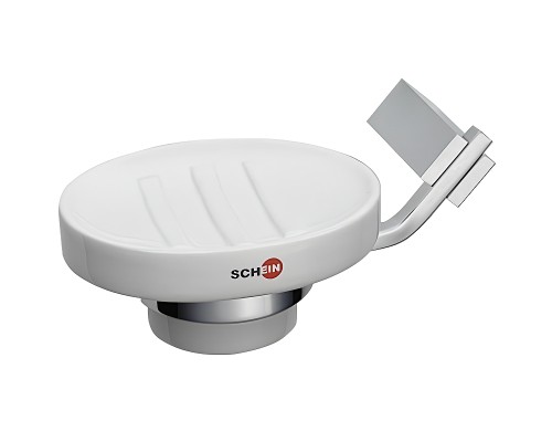 Мыльница Schein Watteau 122C-L Белая Хром