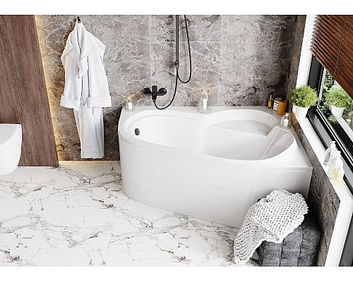 Акриловая ванна VAGNERPLAST SELENA 147 Left VPBA141SEL3LE-04