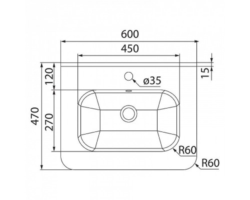 Раковина Iddis IDDIS 60 0106000i28 Белая