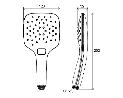 Душевая лейка Ravak X07P348