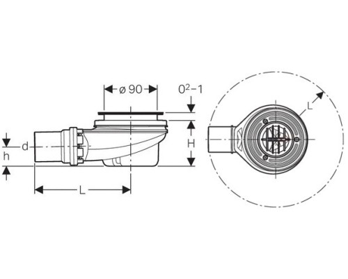 Сифон для поддона Geberit 150.550.00.1