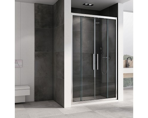 Душевая дверь Abber Schwarzer Diamant 160 AG33160H профиль Хром стекло прозрачное