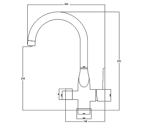 Смеситель для кухни ZorG Steel Hammer SH 910 CR Хром