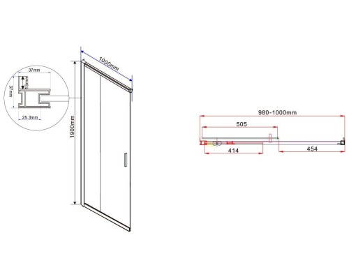 Душевой уголок Vincea Garda 120х100 VSS-1G1012CH профиль Хром стекло шиншилла