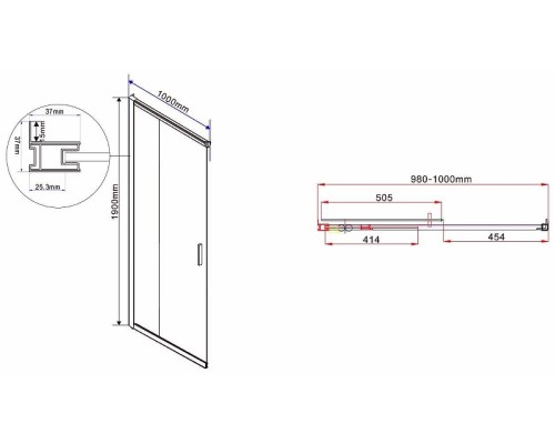 Душевой уголок Vincea Garda 120х100 VSS-1G1012CH профиль Хром стекло шиншилла