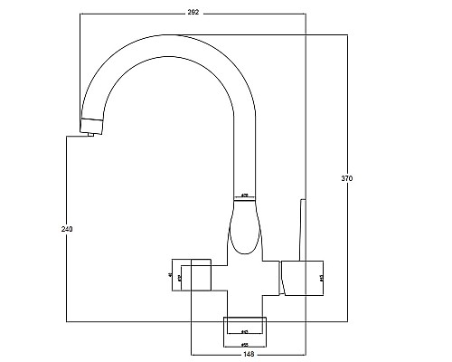 Смеситель для кухни ZorG Steel Hammer SH 910 CR Хром