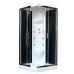 Душевая кабина Royal Bath HP 90х90 с гидромассажем задняя стенка Черная