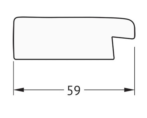 Зеркало Evoform Definite 104х54 BY 0702 в багетной раме - Травленое золото 59 мм
