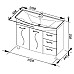Тумба под раковину Aquanet Моника 105 186772 Белая