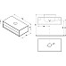 Тумба под раковину Ravak SD Step 100 X000001429 подвесная Белая