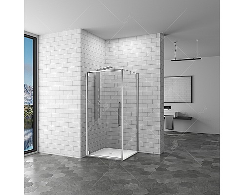Душевая стенка RGW Z-050-3 100 352253100-11 профиль Хром стекло прозрачное