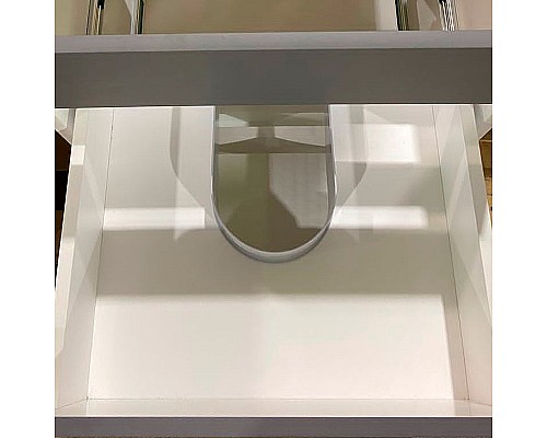 Тумба под раковину Stella Polar Корделия 60 SP-00001043 Серая Белая