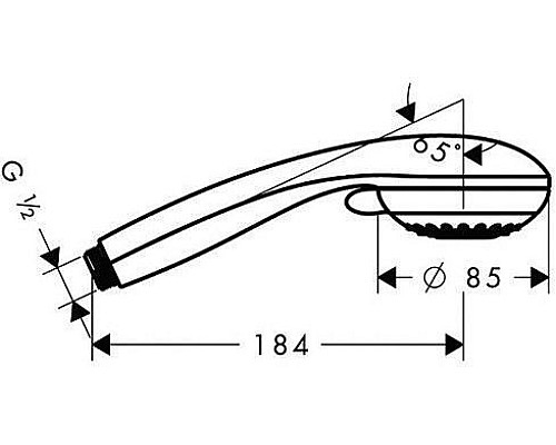 Душевая лейка Hansgrohe Crometta 85 Variojet 28562000