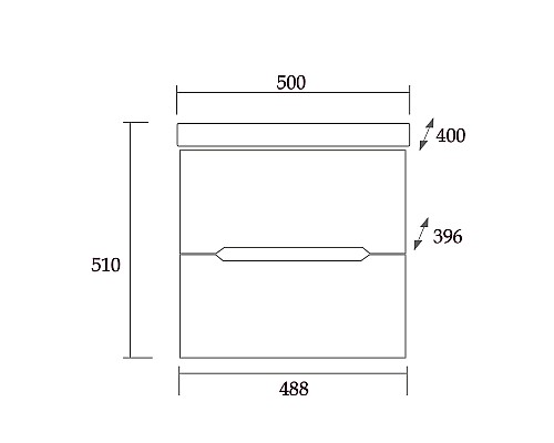 Тумба под раковину Onika Айленд 50.13 105021 подвесная Белая