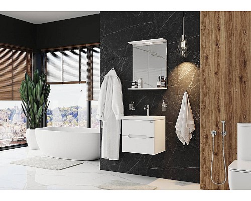 Тумба под раковину Onika Айленд 50.13 105021 подвесная Белая