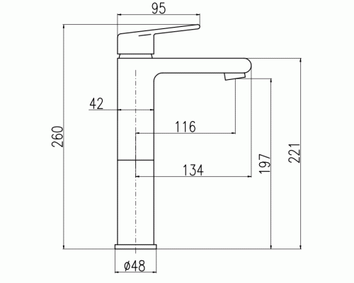 Смеситель для раковины Rav Slezak Colorado CO330.5CMATZ Черный матовый Золото