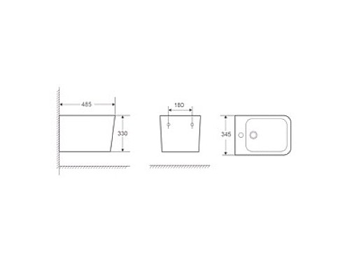 Биде подвесное Koller Pool Kvadro