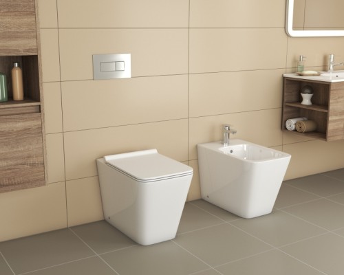 Унитаз Grossman GR-PR4414S приставной с сиденьем Микролифт