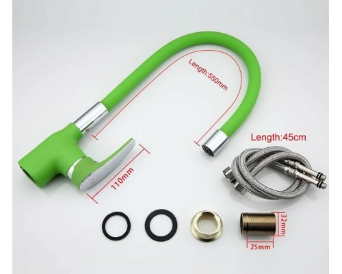 Смеситель для кухни Frap F4453-05 Зеленый