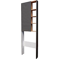 Шкаф пенал 1MarKa Gaula 60Н У92548 над унитазом Графит матовый