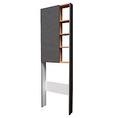 Шкаф пенал 1MarKa Gaula 60Н У92548 над унитазом Графит матовый