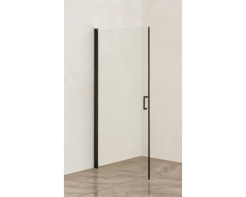 Душевая дверь Orange E05-100tb 100х190 профиль Черный стекло прозрачное
