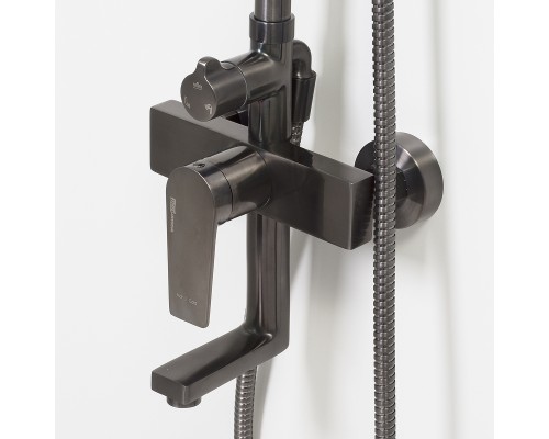 Душевая система WasserKRAFT Wiese A18401 Оружейная сталь