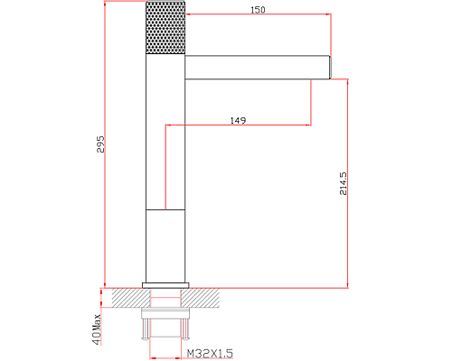 Смеситель для раковины Bronze de Luxe Avantgarde 2030H Черный