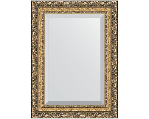 Зеркало Evoform Exclusive 75х55 BY 1230 с фацетом в багетной раме - Виньетка бронзовая 85 мм