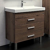 Тумба с раковиной Comforty Никосия 80Н 00-00007621 Дуб темный