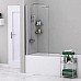 Стеклянная шторка на ванну WasserKRAFT 48P01-80