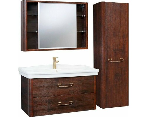 Шкаф пенал Bellezza Рикарда 40 R 4629605181448 подвесной Каштан