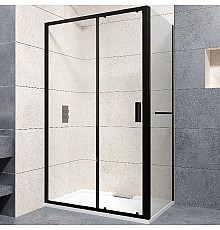 Душевой уголок RGW Passage PA-76-1B 160х80 350876168-14 профиль Черный стекло прозрачное