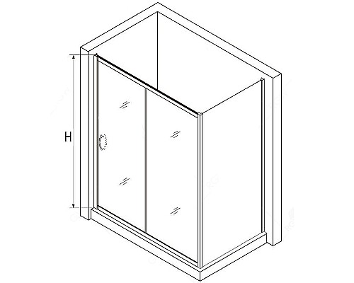 Душевой уголок RGW Passage PA-76-1B 160х80 350876168-14 профиль Черный стекло прозрачное