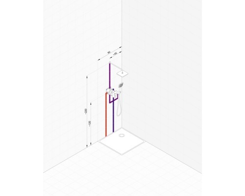 Душевая система Kludi Pure Style 406300575 Хром