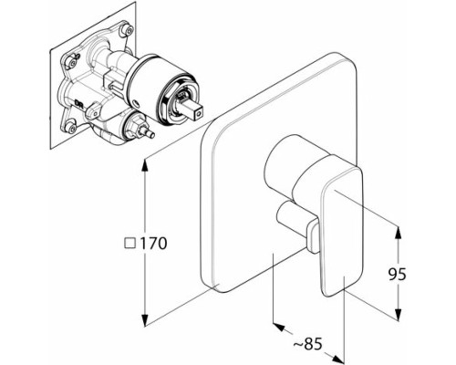 Душевая система Kludi Pure Style 406300575 Хром