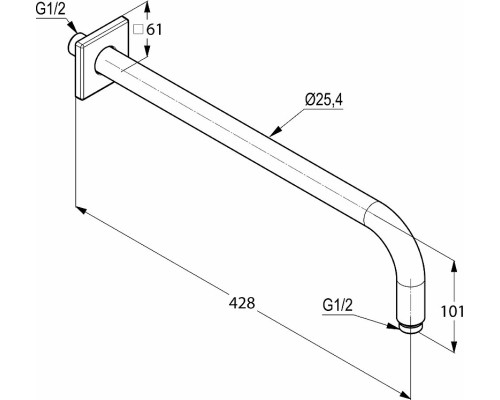 Душевая система Kludi Pure Style 406300575 Хром