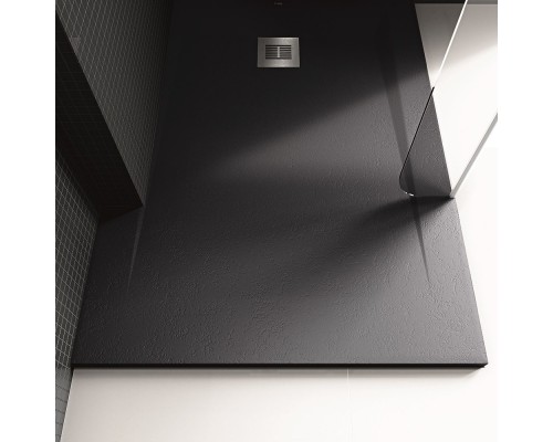 Душевой поддон из искусственного камня Sanitana Rocks 120x80 SP3014B0320100590 Антрацит