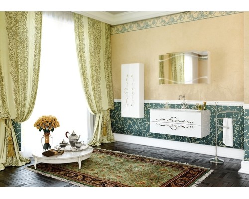 Тумба под раковину Clarberg Due amanti 100 DUE0110W подвесная Белая без ручек