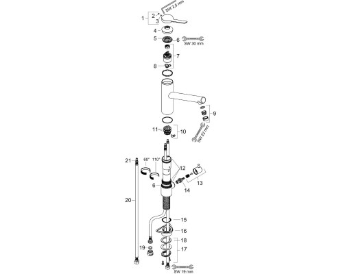 Смеситель для кухни Hansgrohe Zesis M33 Хром