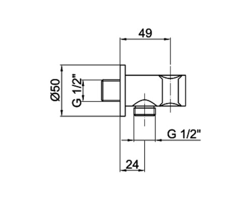 Шланговое подключение Webert Comfort AC0478015