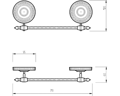 Полотенцедержатель Migliore Montecarlo 31779 Бронза
