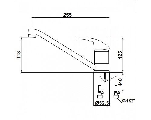 Смеситель для кухонной мойки KAISER Magistro 14233