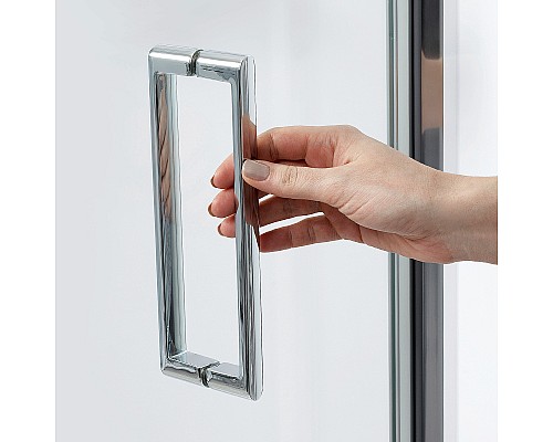 Душевой уголок WasserKRAFT Weser 90x100 78F18 профиль Хром стекло прозрачное