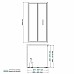 Душевой уголок WasserKRAFT Weser 90x100 78F18 профиль Хром стекло прозрачное