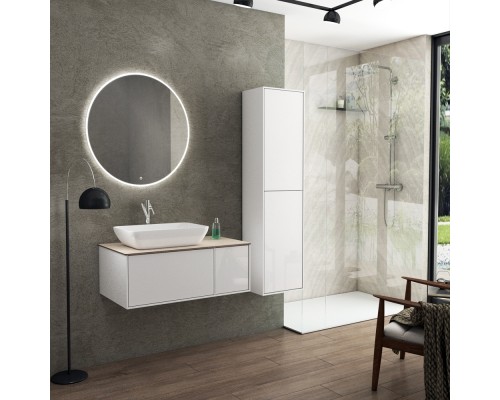 Тумба под раковину Diborg Elise 90 77.7236 подвесная Белый глянец