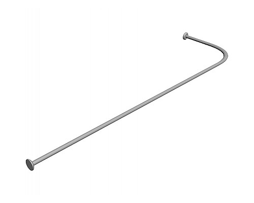 Карниз для ванны Relisan Tugatty 170х70 Гл000004011 Хром