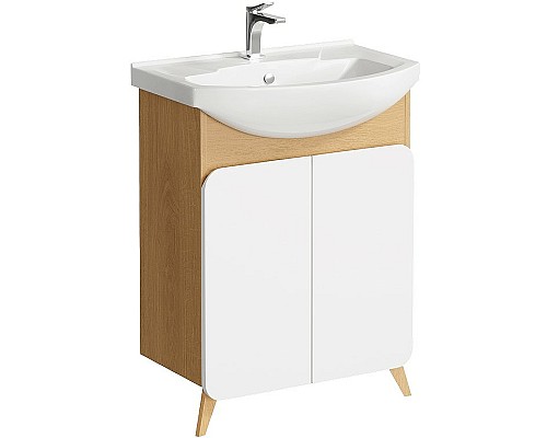 Тумба под раковину Aqwella Basic 65 BAS0106DZ Дуб золотой